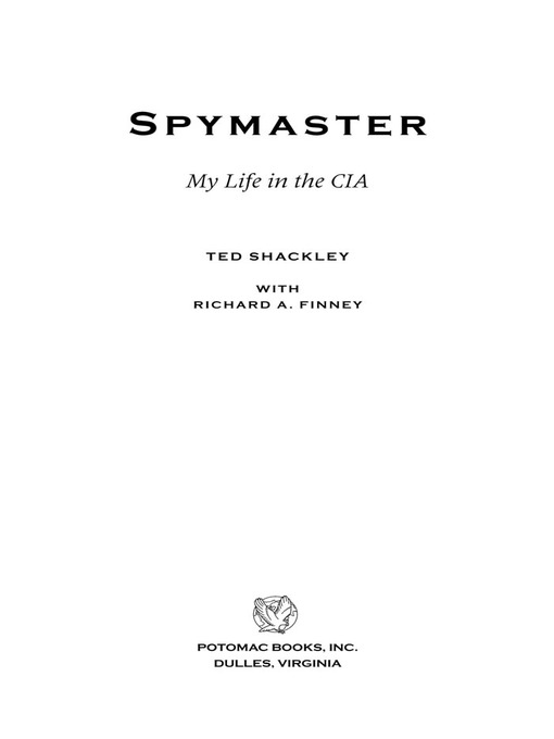 Title details for Spymaster by Ted Shackley - Available